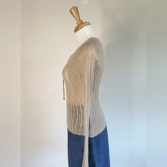 90s Crochet Knit Top - Picture 3 of 5